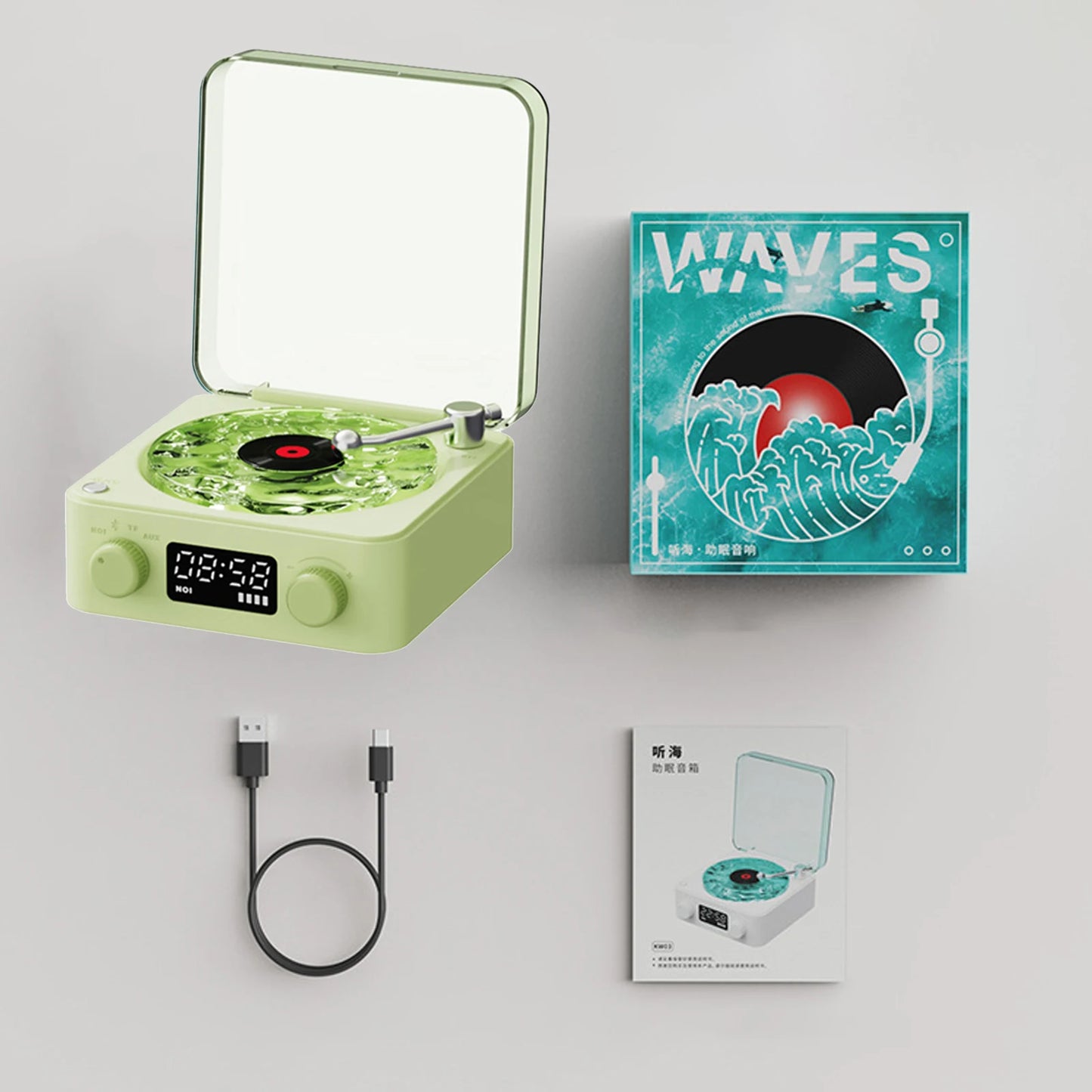 Retro Vinyl Player Bluetooth Speaker