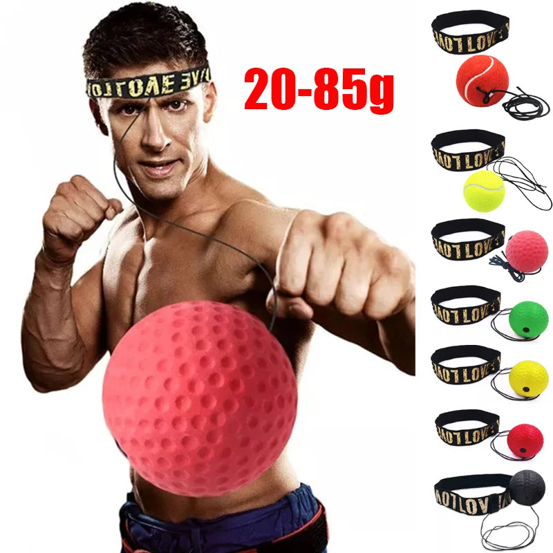BOXING REFLEX BALL SET – SPEED & FOCUS TRAINER